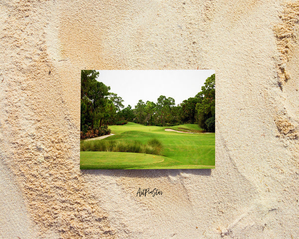 Gorgeous Golf Course Landscape Custom Greeting Cards