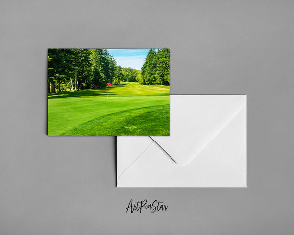 Vancouver Golf Course, Canada Landscape Custom Greeting Cards
