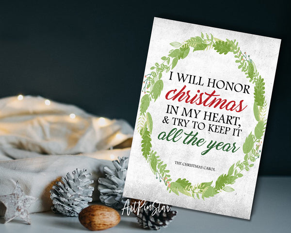 I will honor christmas in my heart-Religious Unique Cards-2641