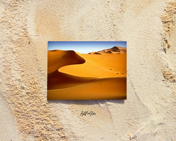 Blue Sky Desert Dunes Landscape Custom Greeting Cards