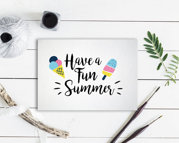 Have a fun summer Food Customized Gift Cards