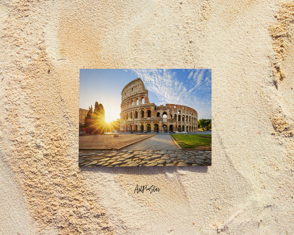 Colosseum in Rome, Italy, Europe Landscape Custom Greeting Cards