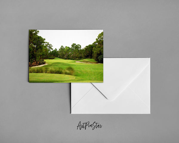 Gorgeous Golf Course Landscape Custom Greeting Cards