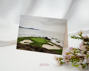 Pebble Beach Golf Course, California Landscape Custom Greeting Cards