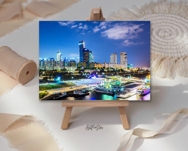 Han River, Seoul, South Korea Landscape Custom Greeting Cards