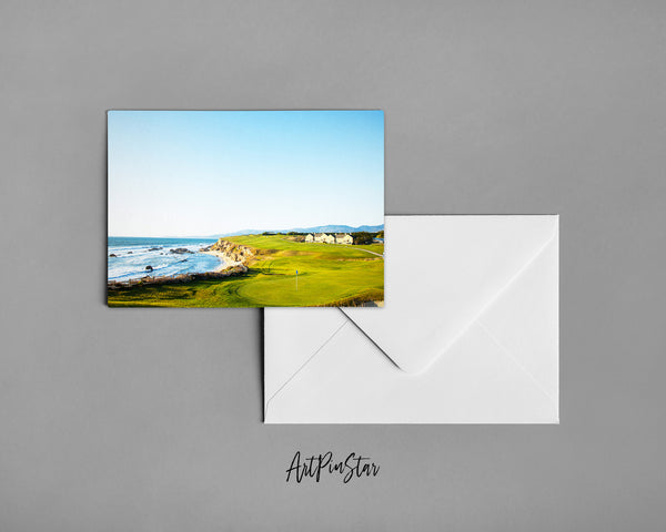 Halfmoon Bay Golf Course, California Landscape Custom Greeting Cards