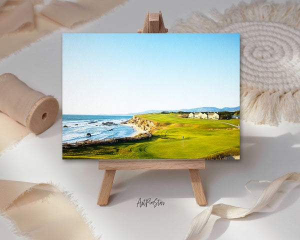 Halfmoon Bay Golf Course, California Landscape Custom Greeting Cards