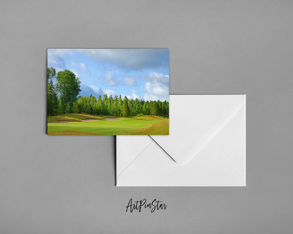 Finland Golf Courses Landscape Custom Greeting Cards