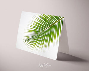 The coconut palm leaves Botanical Garden Customized Greeting Card