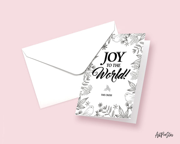 Joy to the world the coopers Christmas Quote Customized Greeting Cards