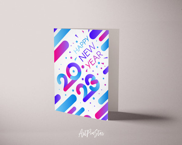 New Year 2023 Hologram New Year Customized Greeting Card