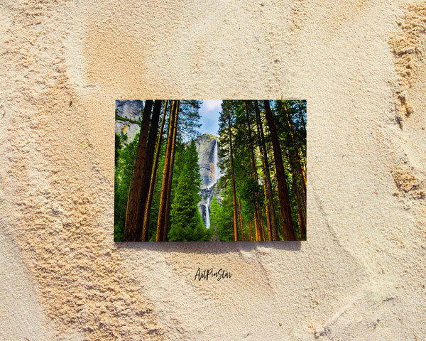 Waterfalls Yosemite National Park Landscape Custom Greeting Cards