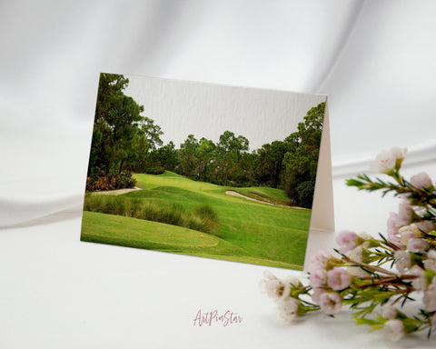 Gorgeous Golf Course Landscape Custom Greeting Cards