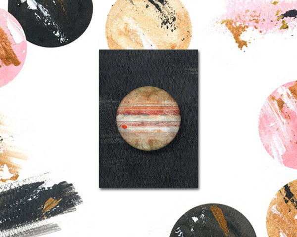 Jupiter Planet Solar System Customizable Greeting Card