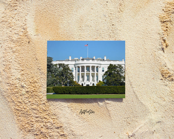 White House, Washington DC Landscape Custom Greeting Cards