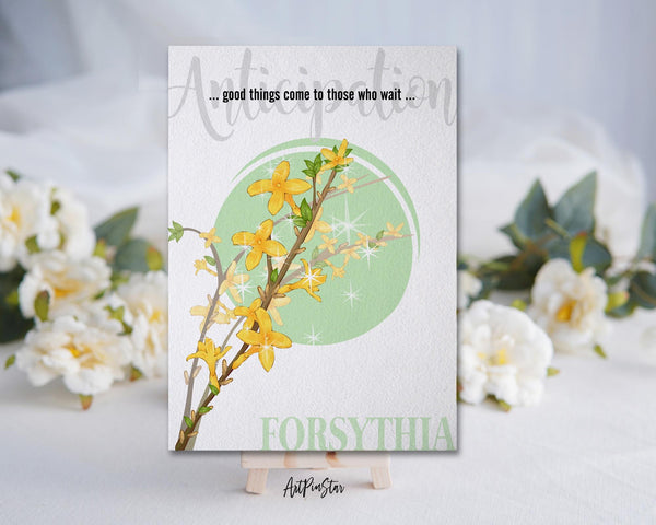 Forsythia Flower Meanings Symbolism Customized Gift Cards