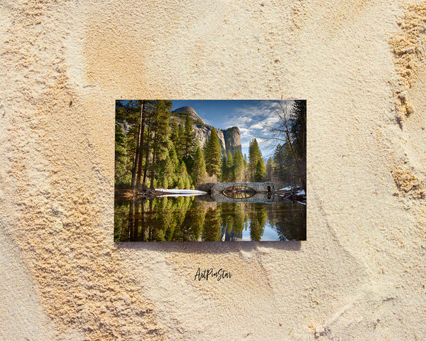 Yosemite National Park Stoneman Bridge, California Landscape Custom Greeting Cards