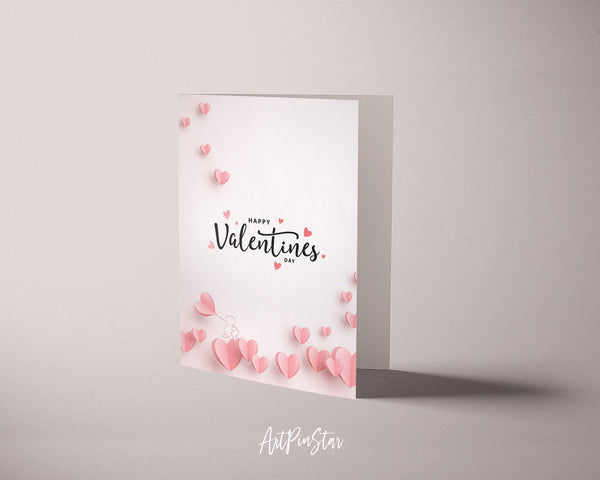 Valentine's Day Hearts Customized Greeting Card