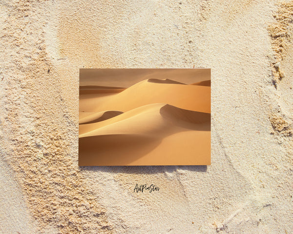 Sandy Barkhans Desert Dunes Landscape Custom Greeting Cards