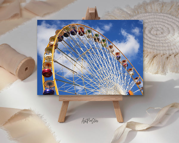 Lancashire Ferris Wheel, United Kingdom Landscape Custom Greeting Cards