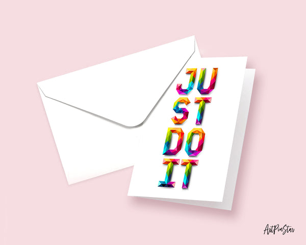 Just do it Campaign Quote Customized Greeting Cards