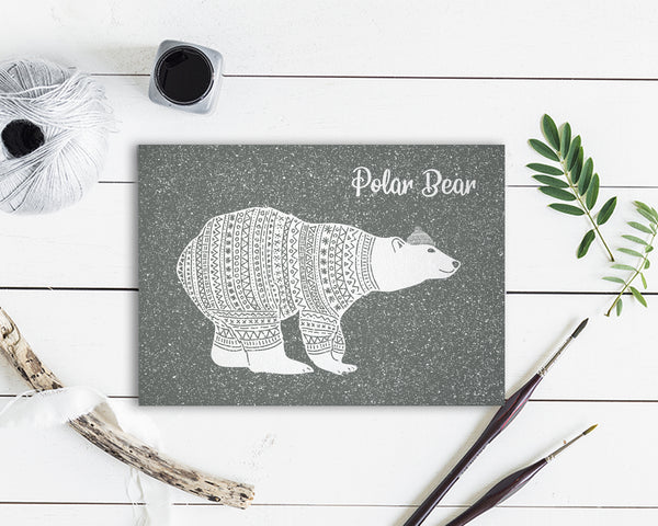 Polar Bear Animal Greeting Cards