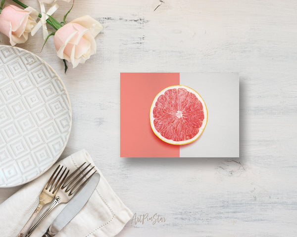 Peach Slice in Half Food Customized Gift Cards