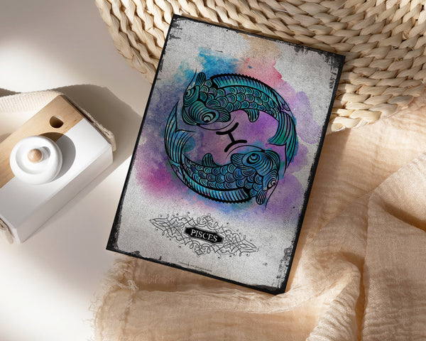 Horoscope Pisces Prediction Yearly  Astrology Art Customized Gift Cards