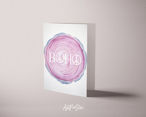 BOHO Chic Quote Customized Greeting Cards