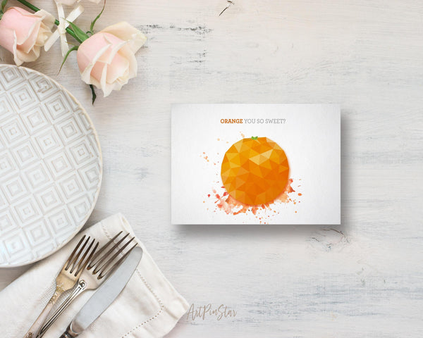 Orange you so sweet Food Customized Gift Cards