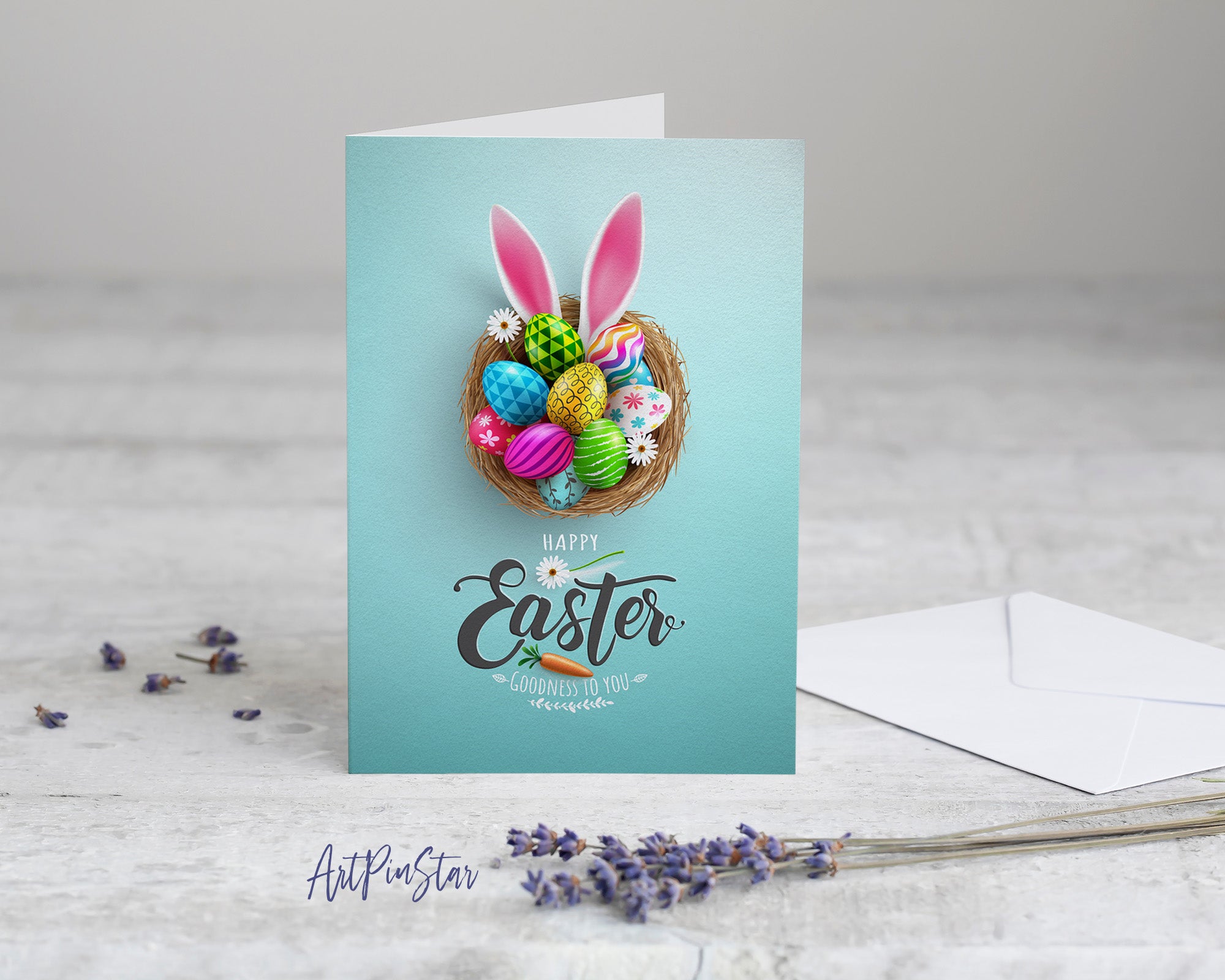 Easter Eggs Goodness To You Customized Greeting Card