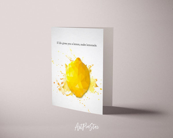 If life gives you a lemon, make lemonade Food Customized Gift Cards