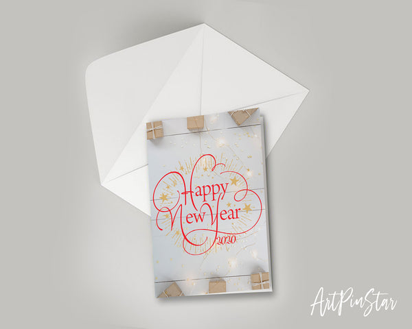 New Year 2020 Happy Customized Greeting Card