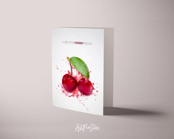 I like you cherry much Food Customized Gift Cards