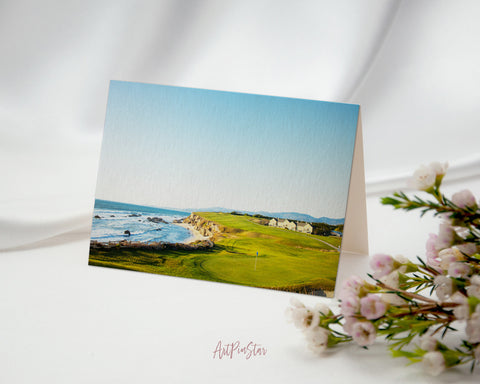 Halfmoon Bay Golf Course, California Landscape Custom Greeting Cards