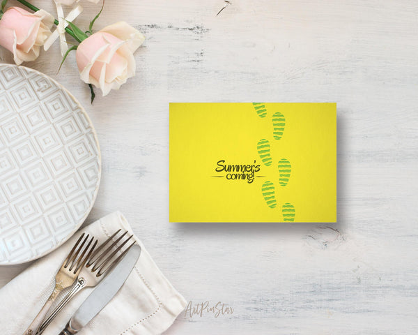 Summer's Coming Food Customized Gift Cards