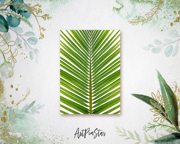 The Coconut Palm Leaves Watercolor Botanical Garden Customized Greeting Card