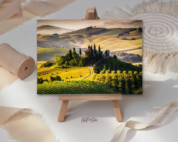 Vineyard Property Tuscany, Italy Landscape Custom Greeting Cards