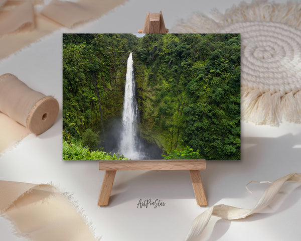 Hilo Waterfall Hawaii Island Landscape Custom Greeting Cards