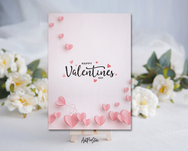 Valentine's Day Hearts Customized Greeting Card