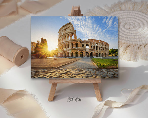 Colosseum in Rome, Italy, Europe Landscape Custom Greeting Cards