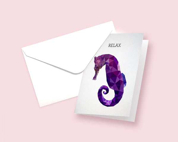 Relax Horse Fish Animal Greeting Cards