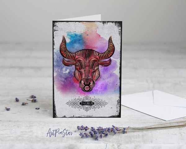 Horoscope Taurus Prediction Yearly  Astrology Art Customized Gift Cards