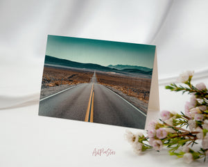 Route 66 Street, California Landscape Custom Greeting Cards