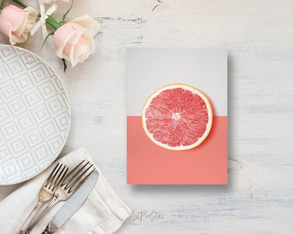 Peach Slice in Half Food Customized Gift Cards
