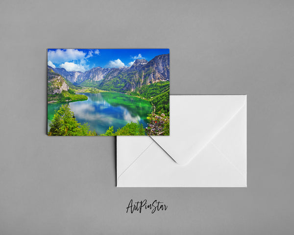 Hallstatt Austria Landscape Custom Greeting Cards