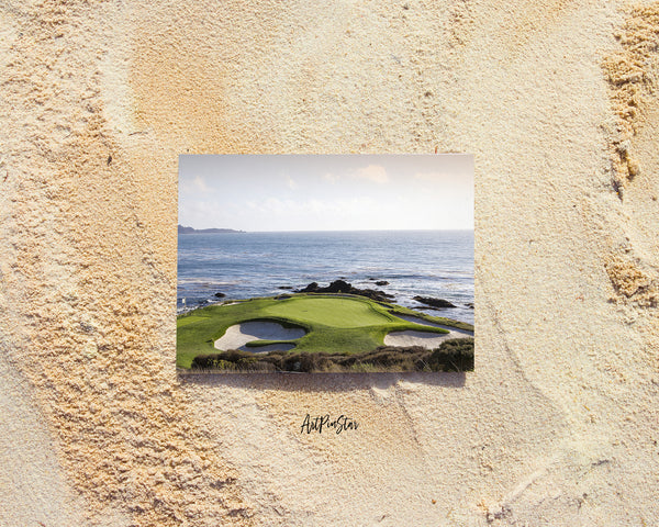 Pebble Beach Golf Course, Monterey, California Landscape Custom Greeting Cards