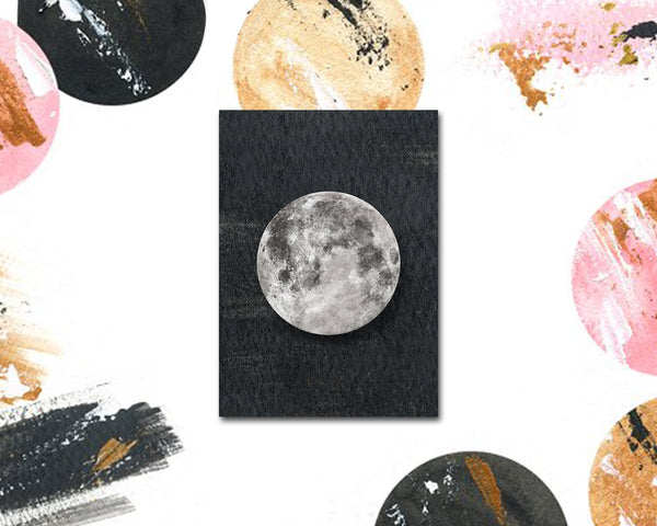 Moon Moon Phases Customizable Greeting Card