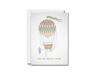 Make Today Ridiculously Amazing Ballon Customizable Greeting Cards