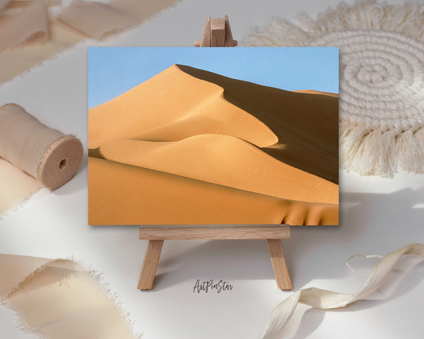 Golden Sand Dunes, Sahara Desert Landscape Custom Greeting Cards